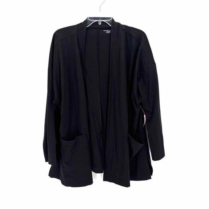 Size 1X Eileen Fisher Black Cotton Shirt