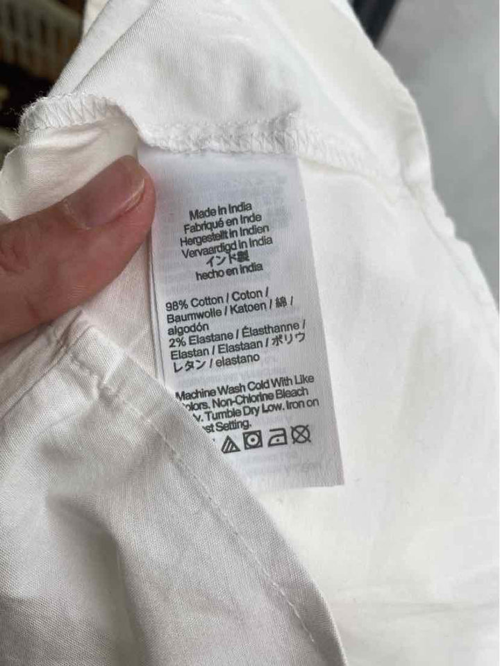 Size L J Crew White Cotton Shirt