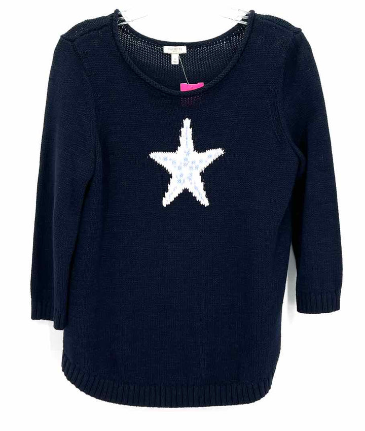 Size M Talbots Navy Knit Sweater