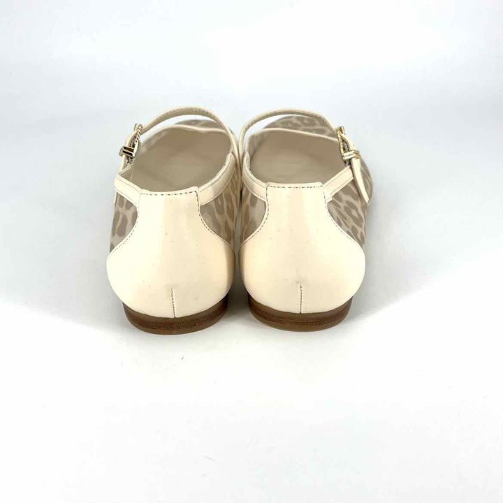 Shoe Size 7.5 Dolce Vita Cream Mesh Faux Leather Flats