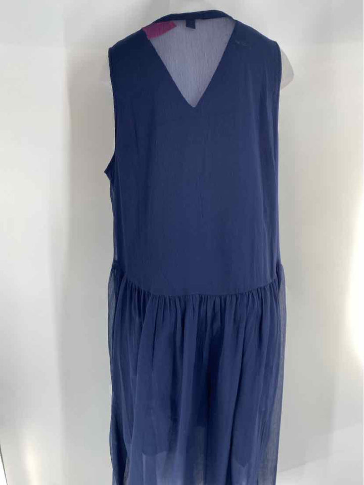 Size 1X HALOGEN Navy Dress