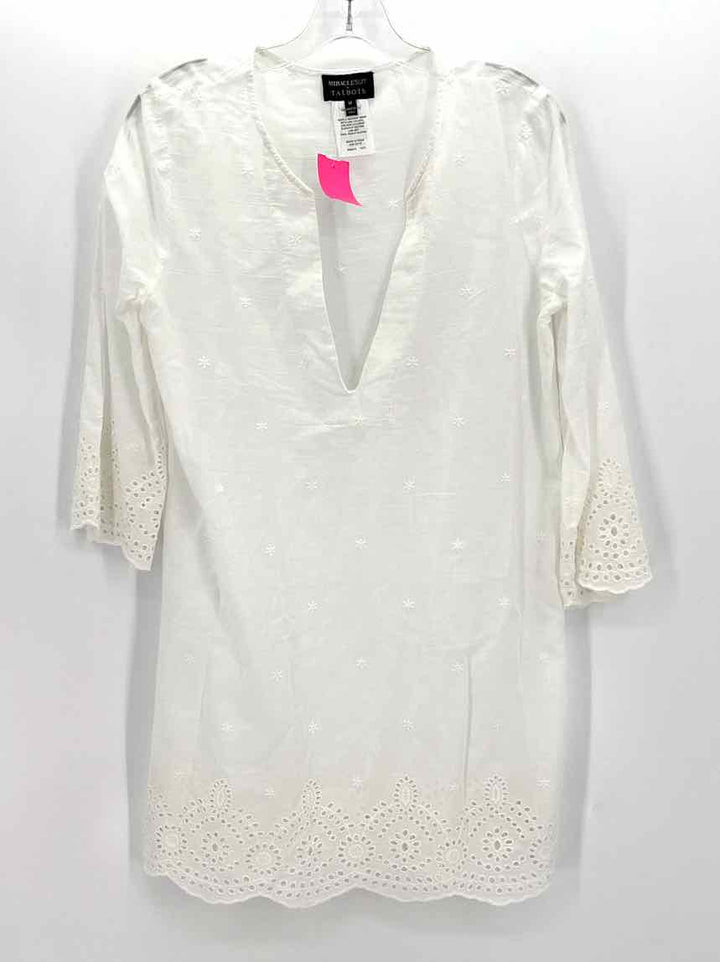 Size M Talbots White Cotton Shirt