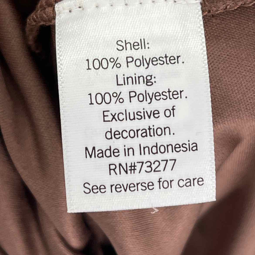 Size M Nine West Brown Sateen Dress