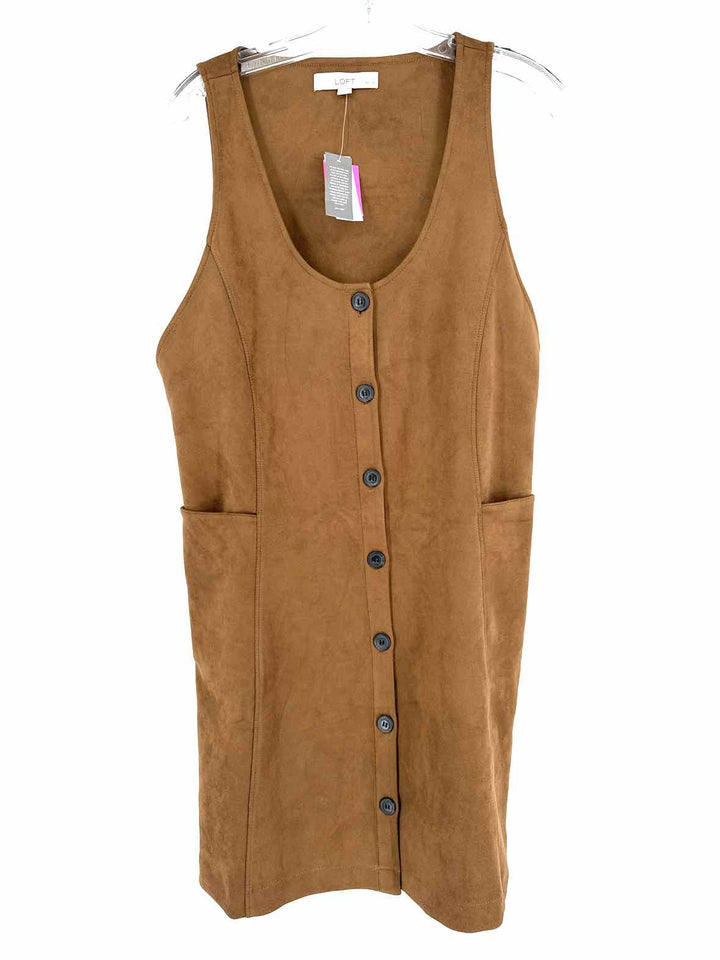 Size L LOFT Brown Dress