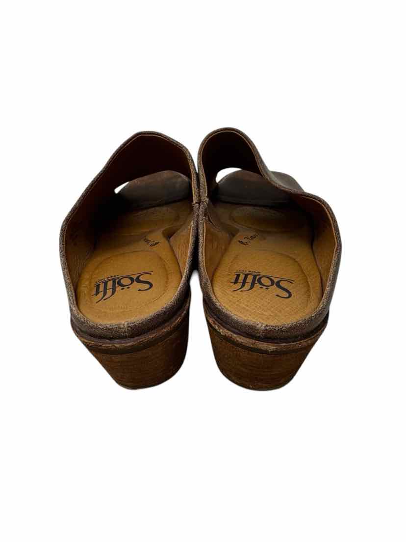 Shoe Size 9 SOFFT Tan Leather Sandals