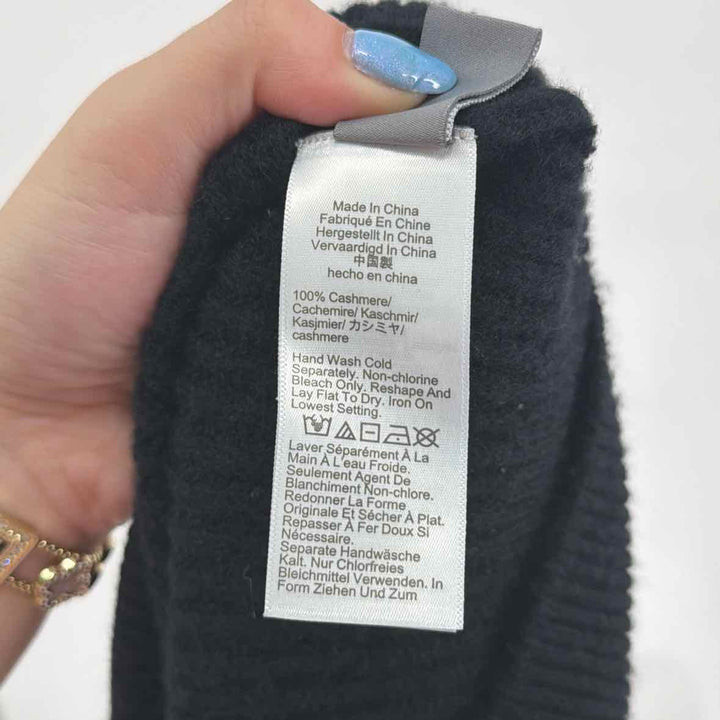 Size XL J Crew Black Cashmere Sweater