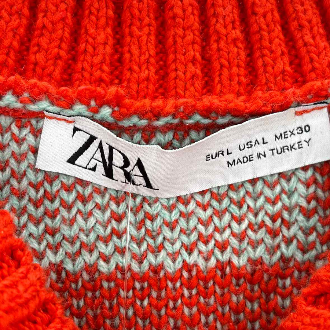 Size L ZARA Orange Sweater