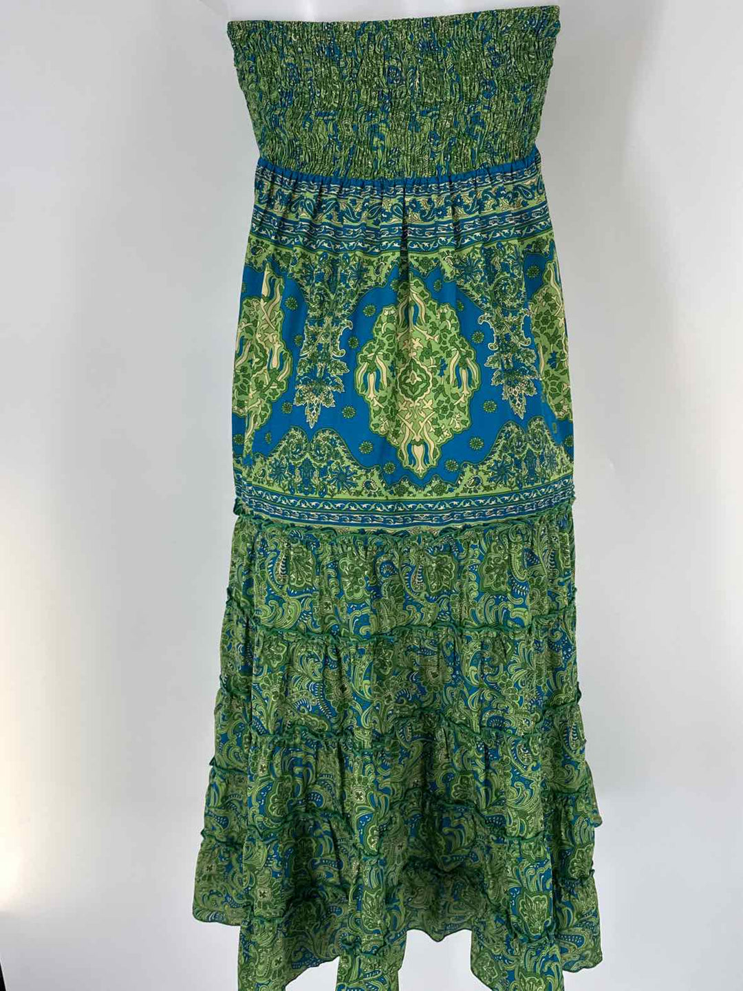 Size S ALBERTO MAKALI Green Print Dress
