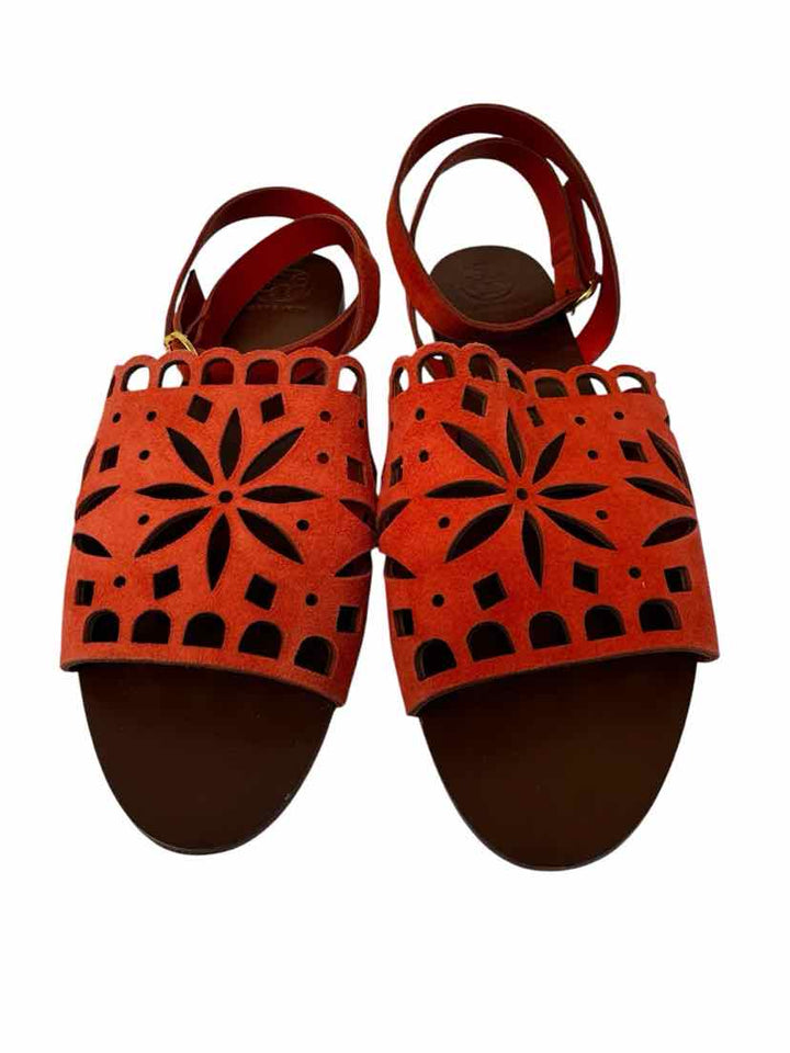 Shoe Size 7.5 Tory Burch Orange Sandals