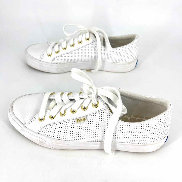 Shoe Size 7.5 Keds White Leather Sneakers