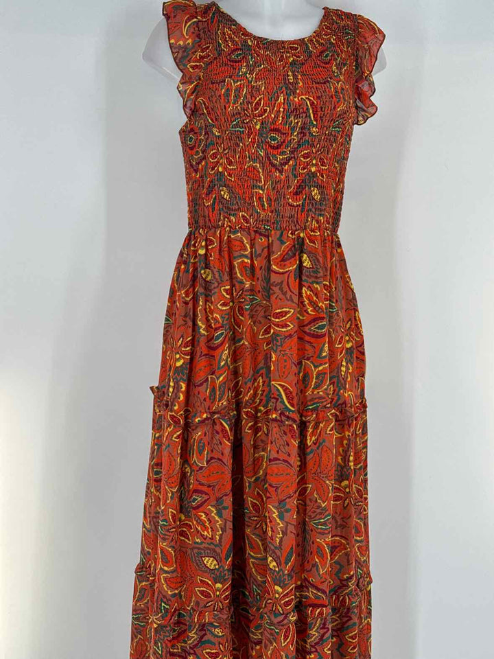 Size M MELLODAY Orange Dress
