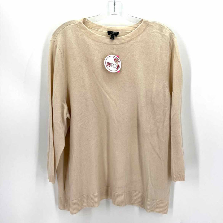 Size 3X Talbots Tan Cashmere Sweater