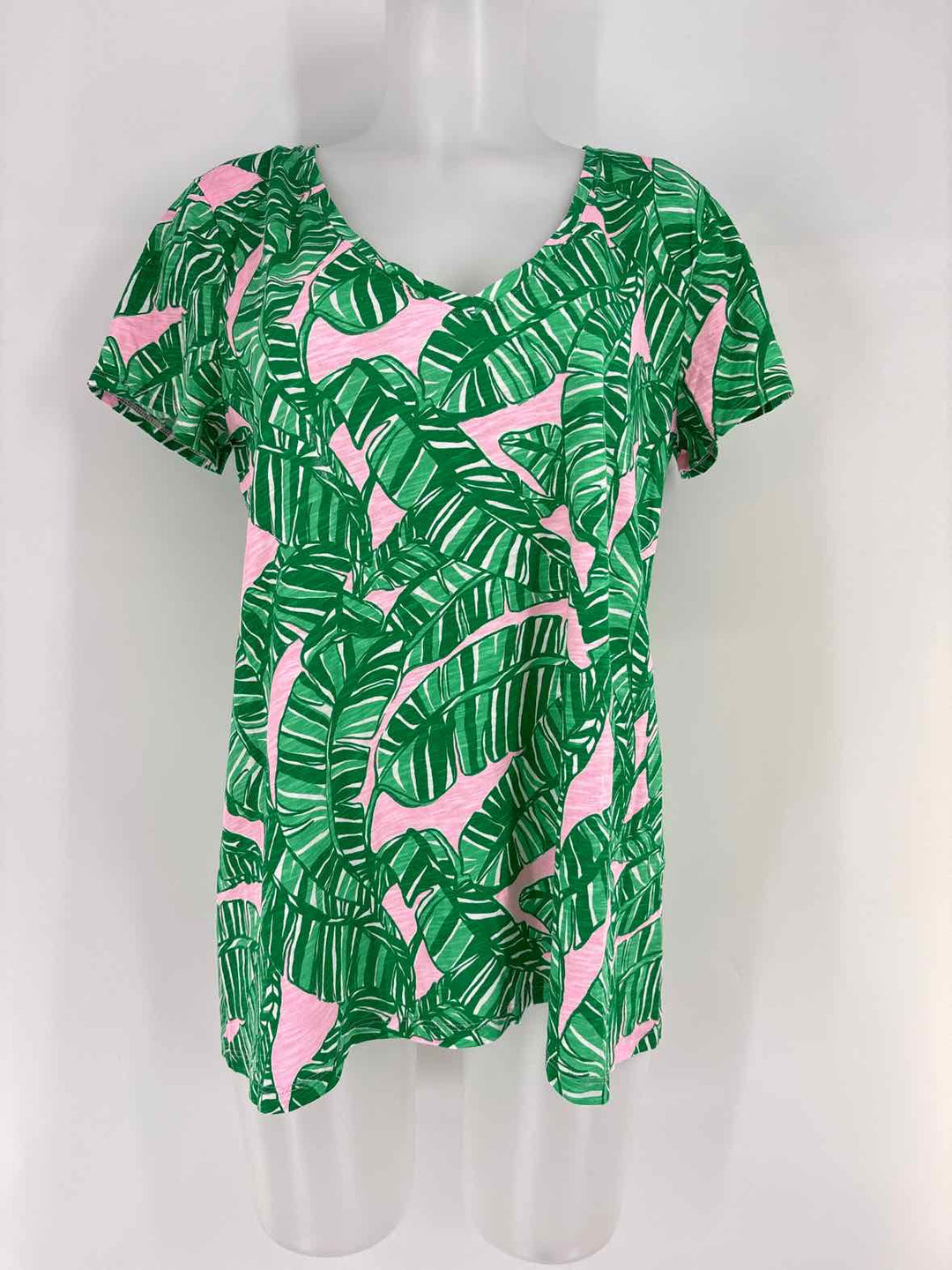 Size L Lilly Pulitzer Green Cotton Shirt