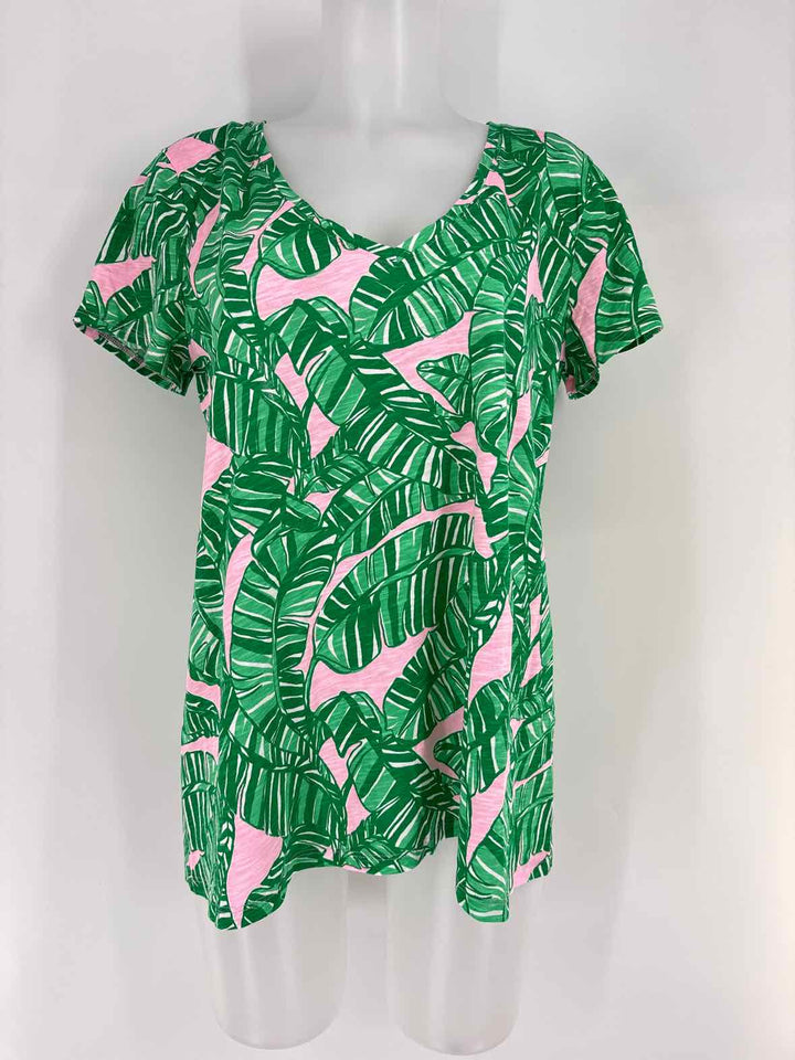 Size L Lilly Pulitzer Green Cotton Shirt
