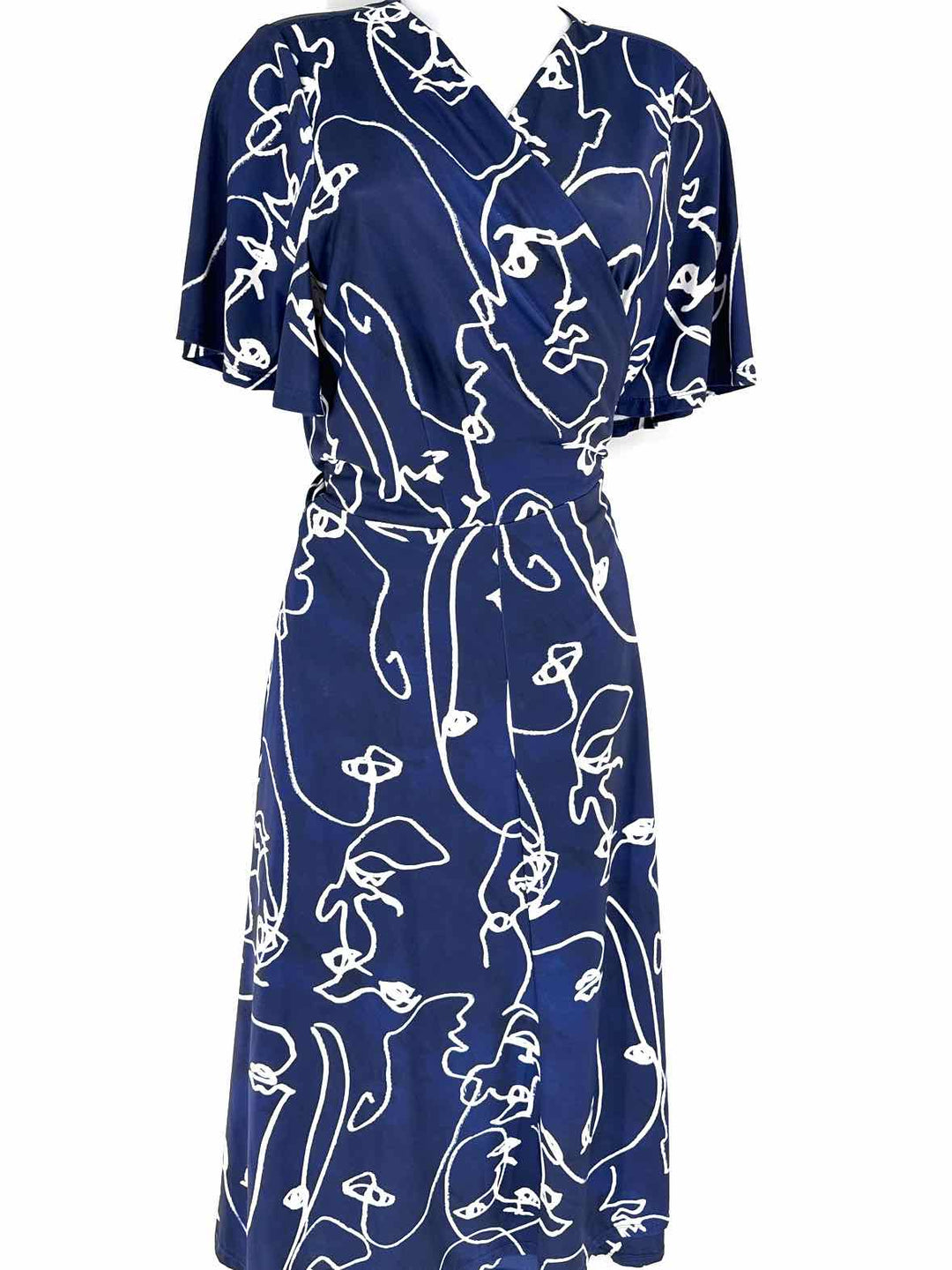 Size XXL HUTCH Navy Print Dress