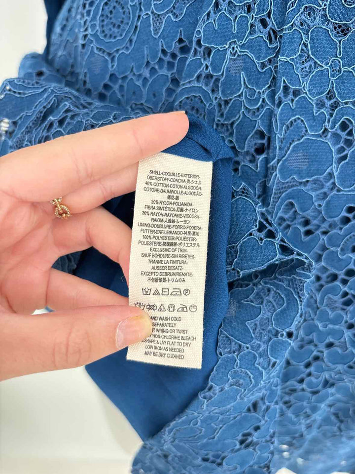 Size 4 FREE PEOPLE Navy Lace Dress