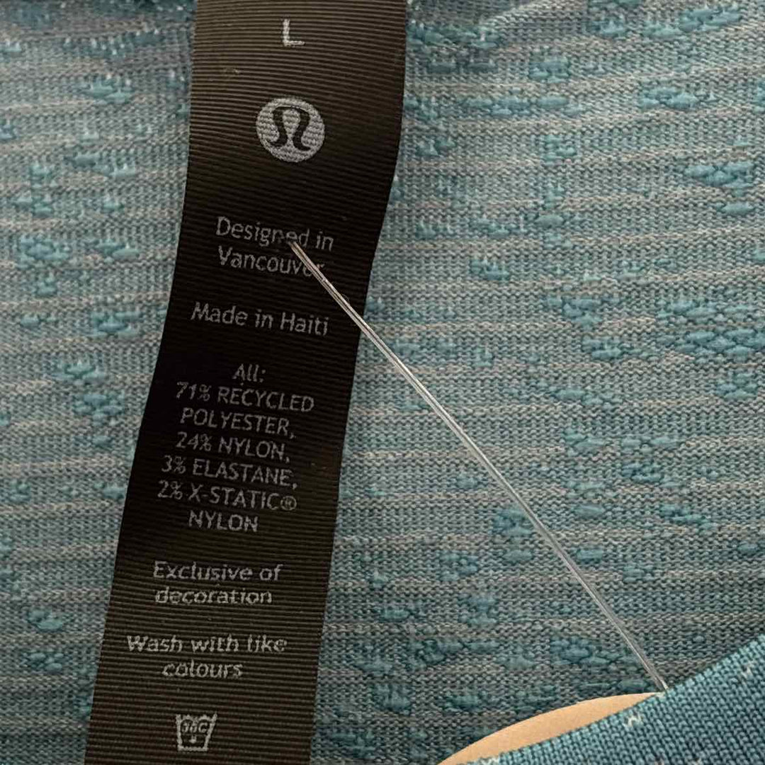 Size L Lululemon Teal Knit Shirt