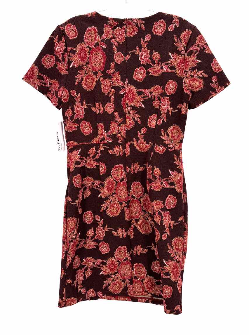 Size 12 ENFOCUS Burgundy Dress