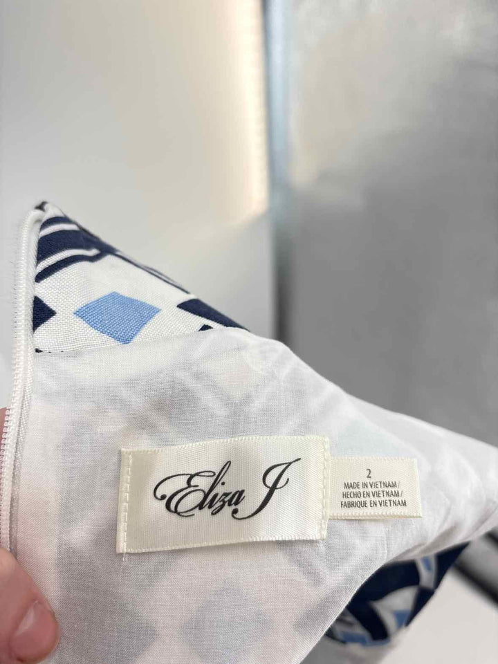 Size 2 ELIZA J Blue Dress