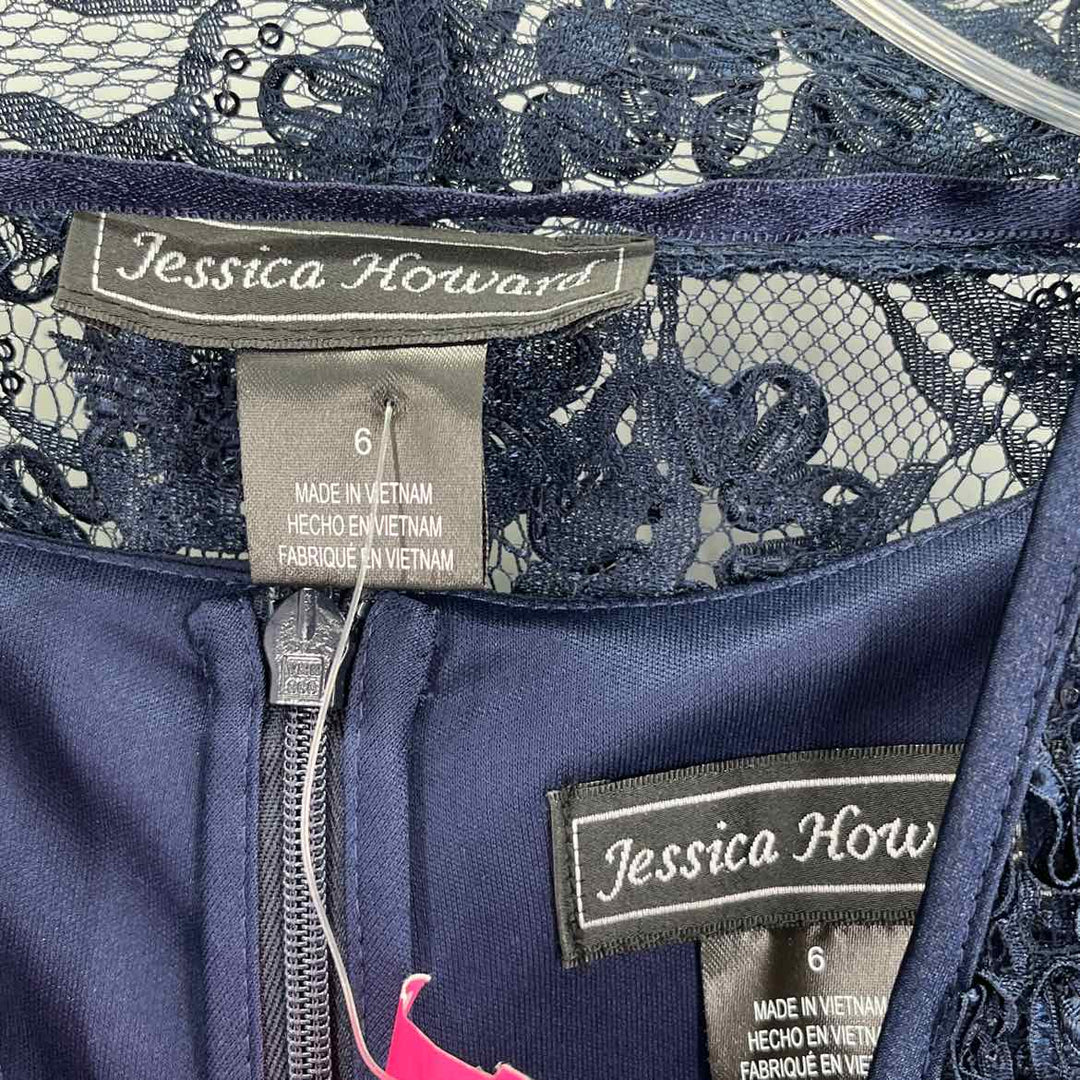 Size 6 JESSICA HOWARD Navy Lace PROM