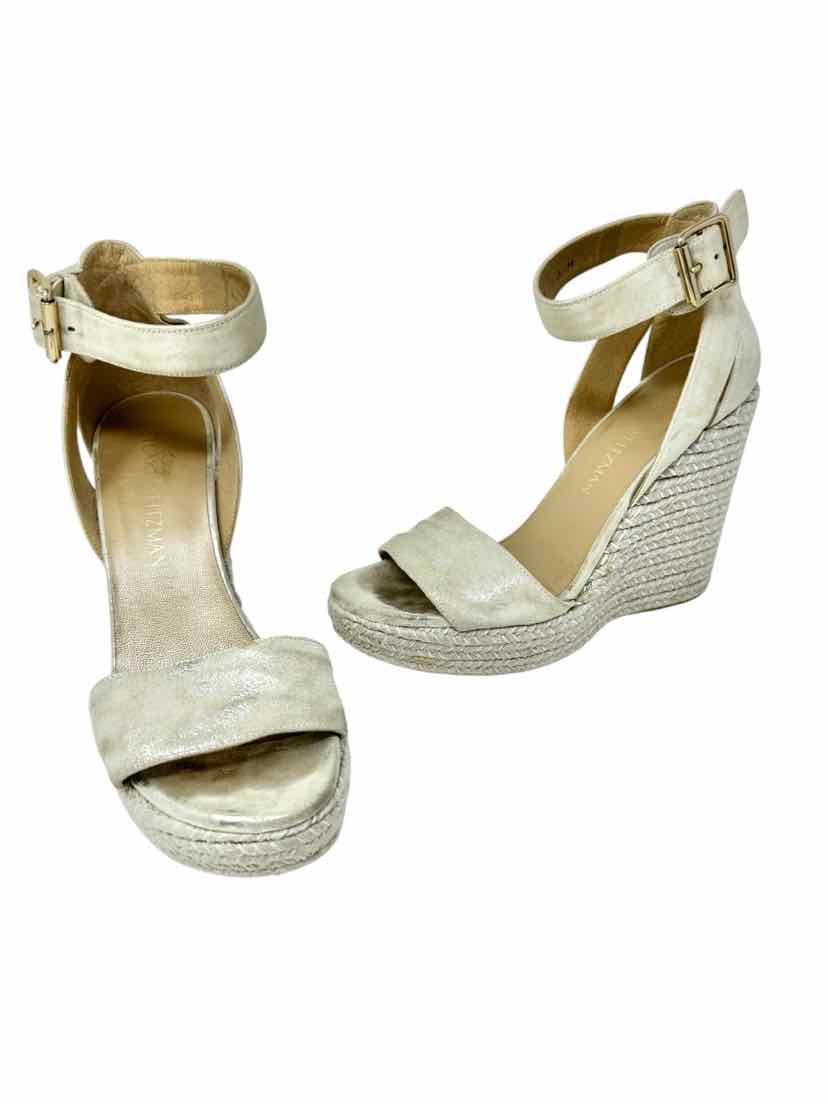 Shoe Size 6.5 Stuart Weitzman Gold Sandals