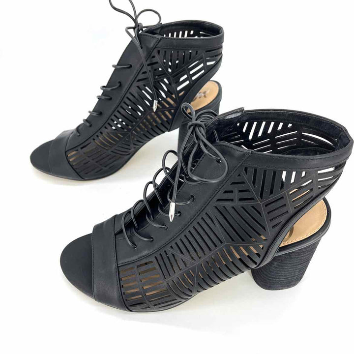 Shoe Size 11 Sam Edeleman Black Lace Sandals