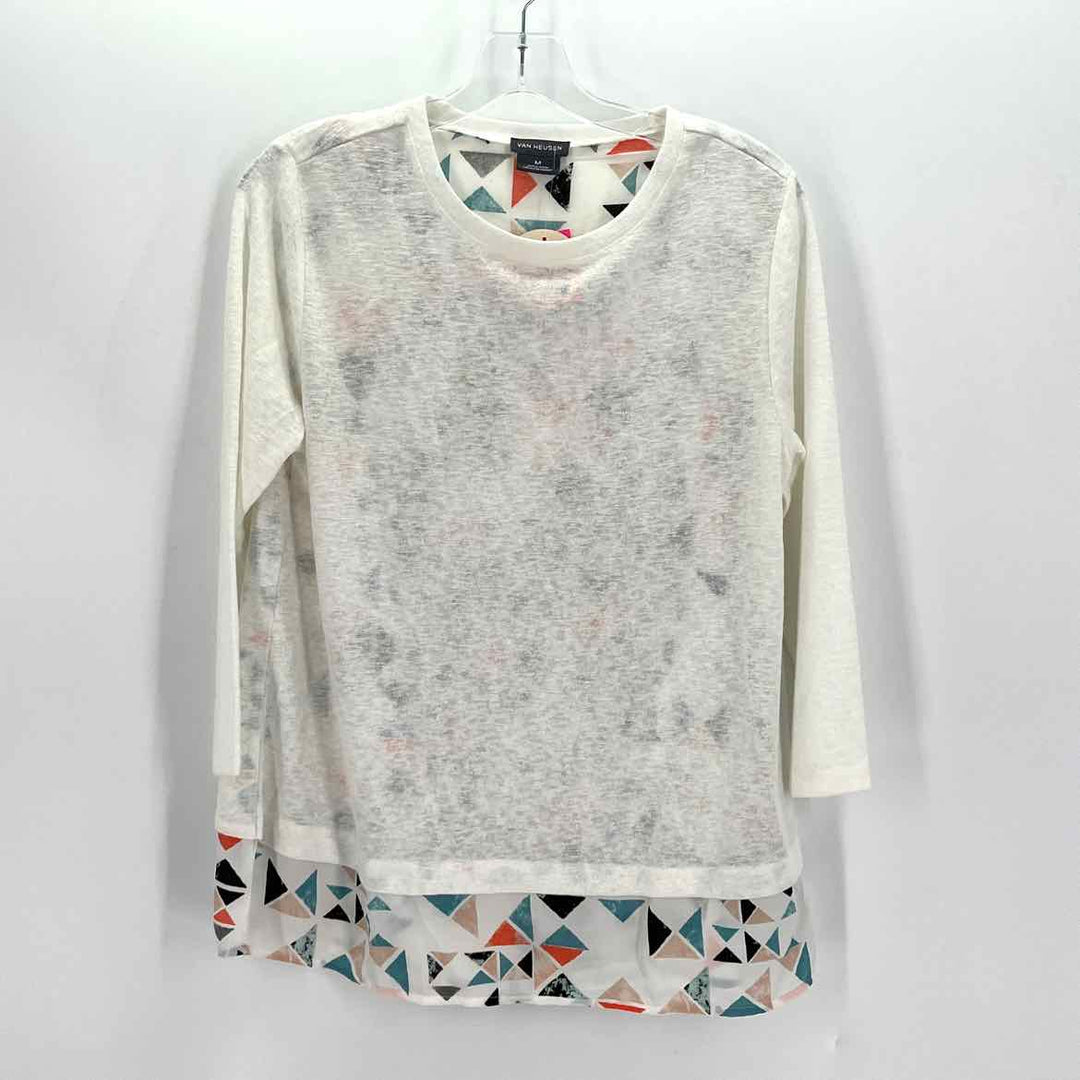 Size M VAN HEUSEN Ivory Knit Shirt