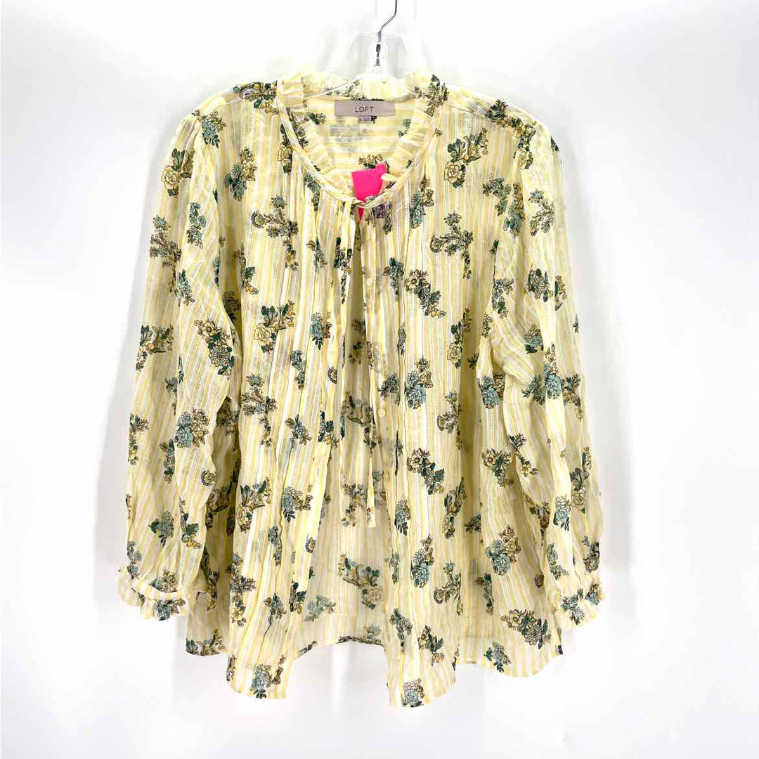 Size XL Ann Taylor Yellow Shirt