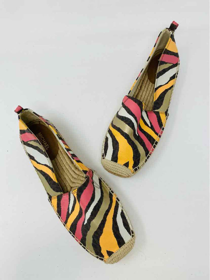 Shoe Size 10 Michael Kors Multi-Color Flats