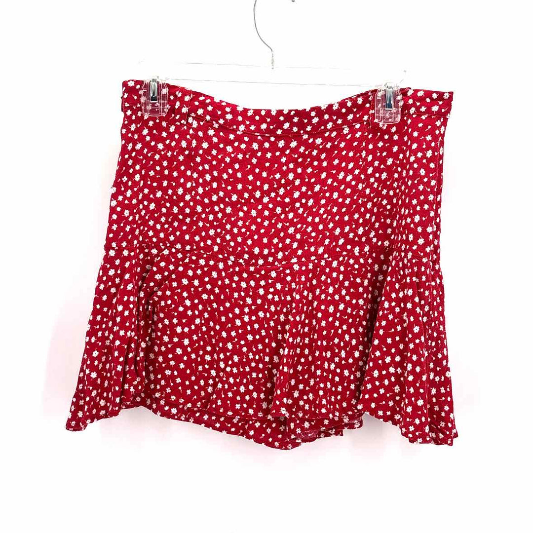 Size L ZARA Red Print Skirt