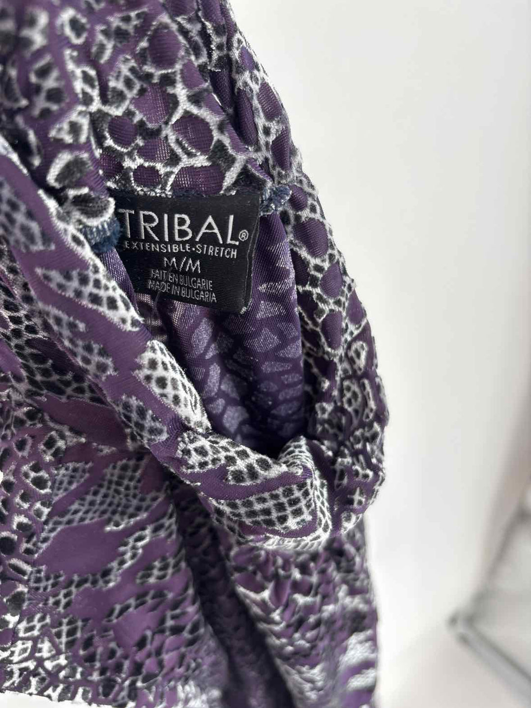 Size M TRIBAL Purple Print Shirt