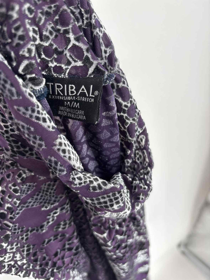 Size M TRIBAL Purple Print Shirt