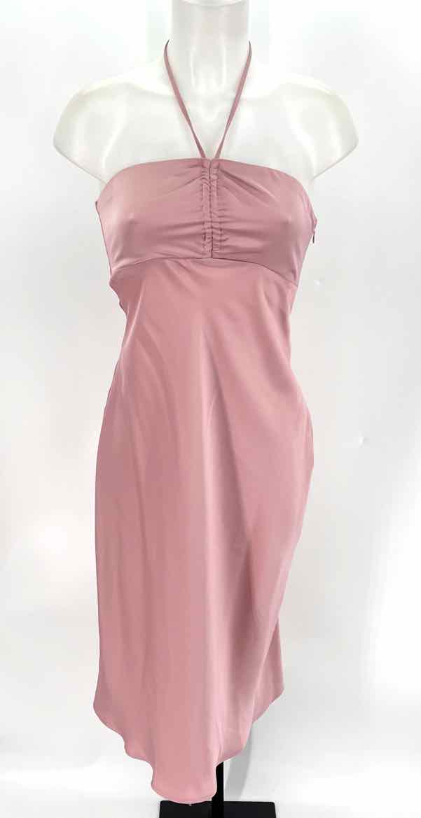 Size S Pink Satin Dress