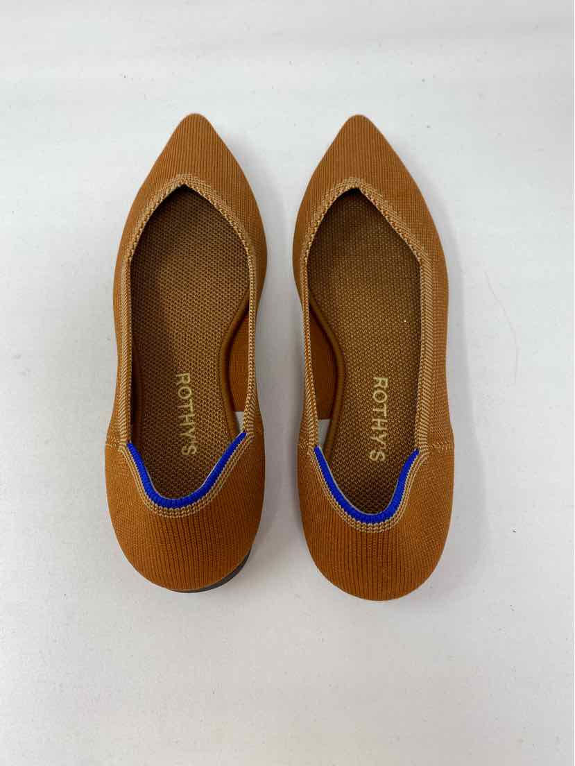 Shoe Size 8.5 ROTHY'S Tan Flats