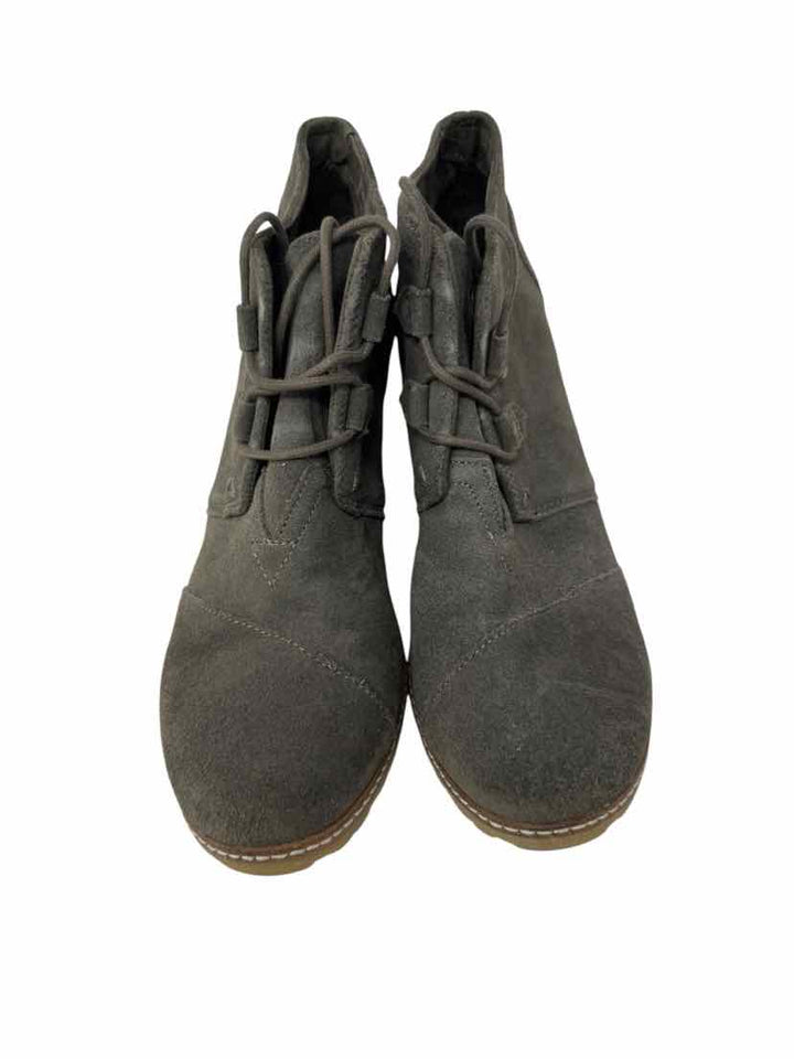 Shoe Size 10 Toms Olive Suede Boots