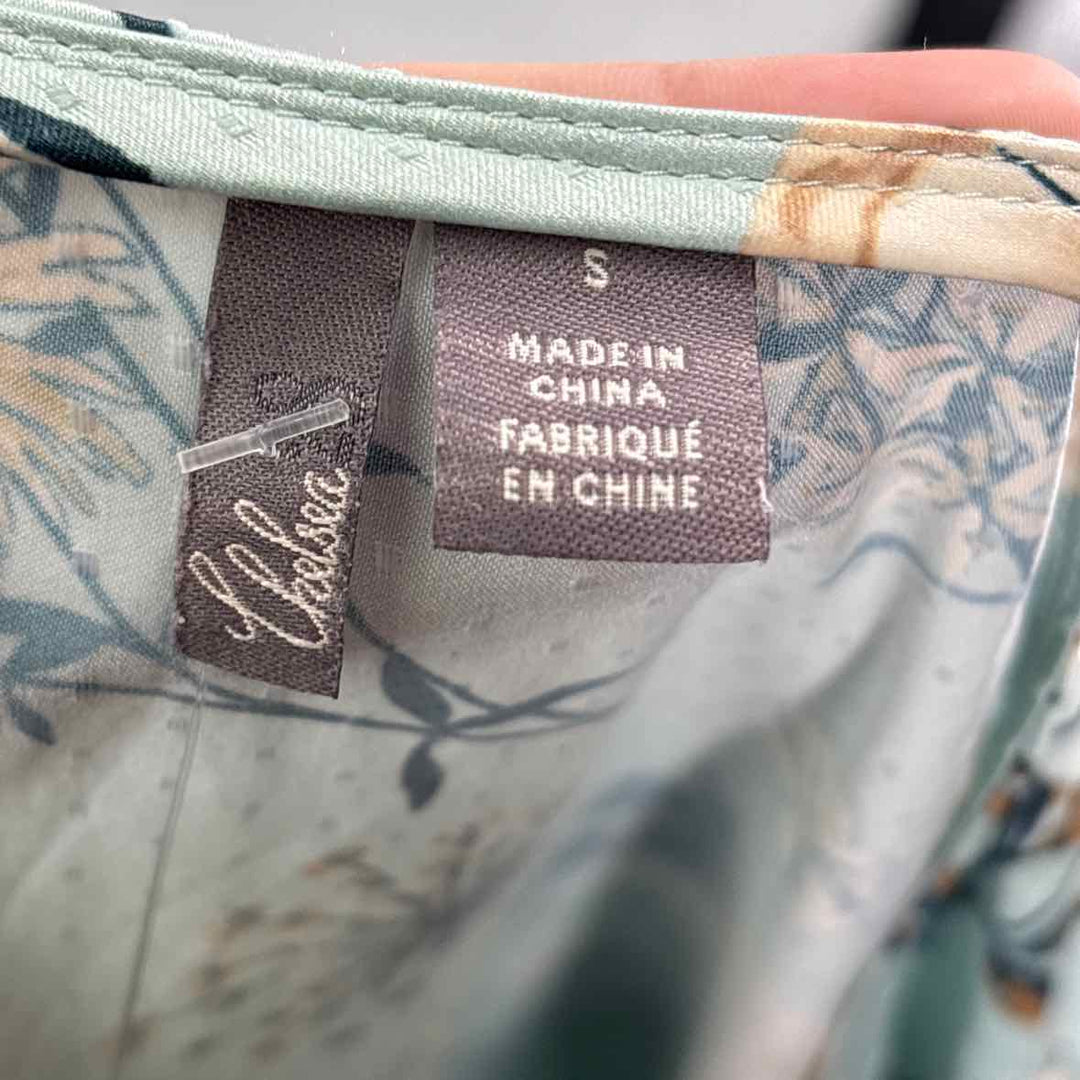 Size S Green Print Robe