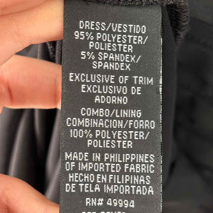 Size 16 R&M RICHARDS Black Chiffon Dress