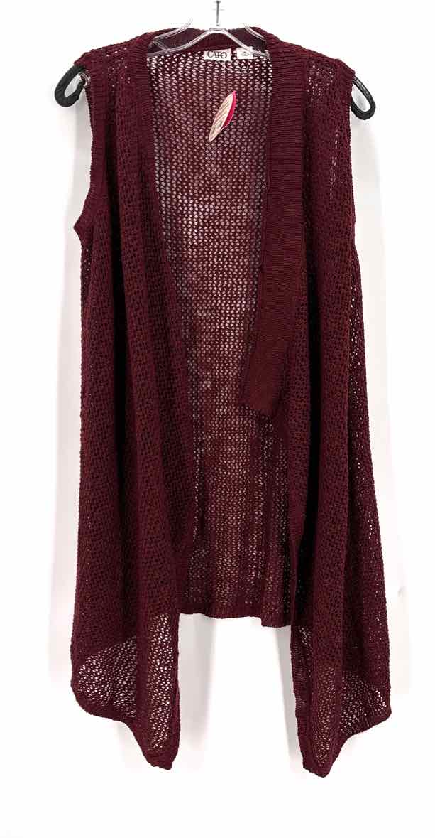 Size M CATO Burgundy Vest