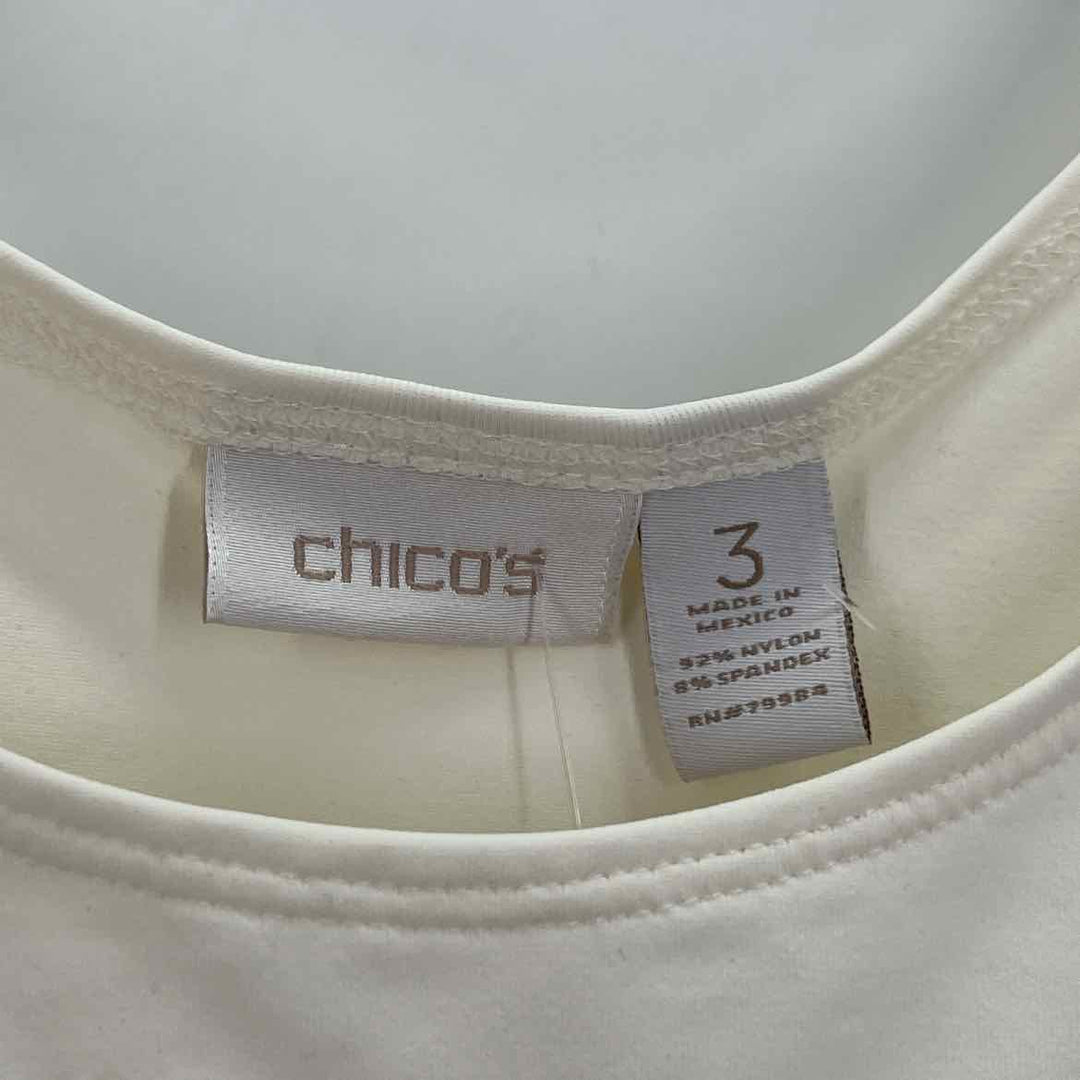 Size XL Chico's Ivory Shirt