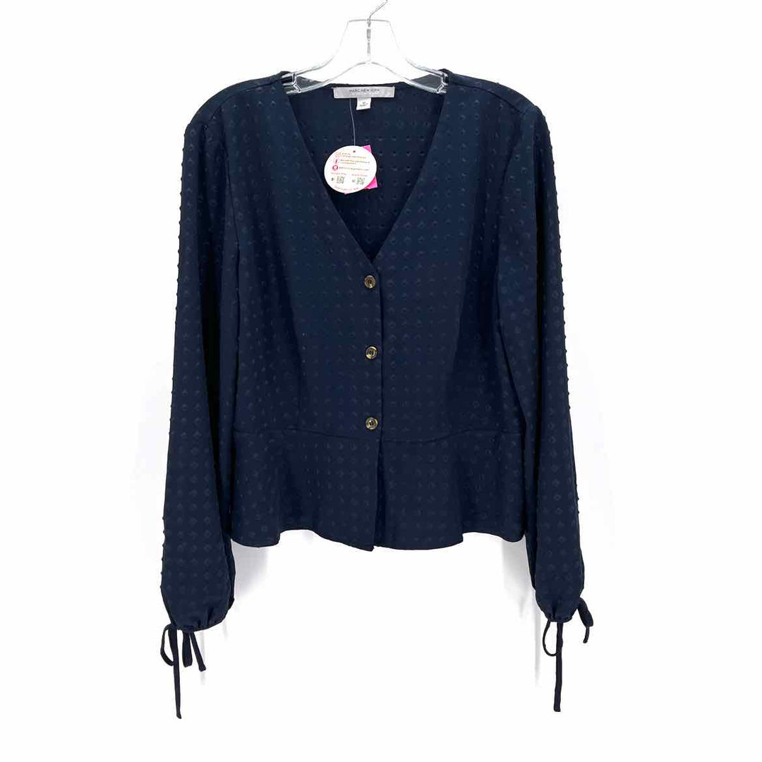 Size M Andrew Marc Navy Shirt