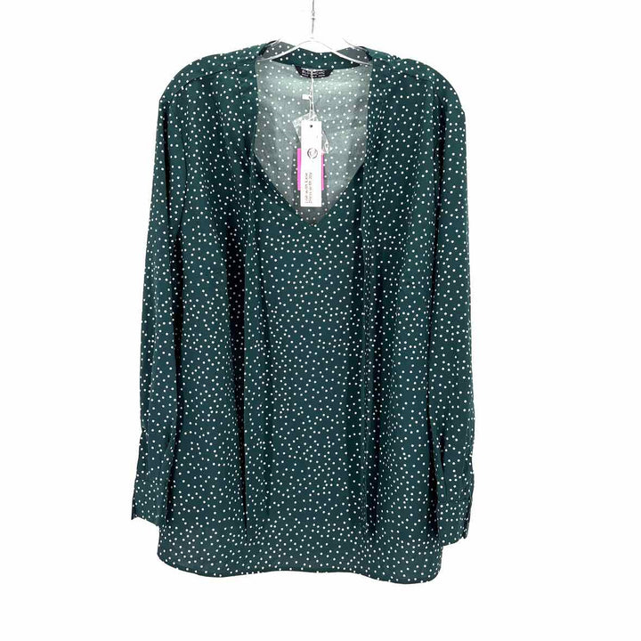 Size 22 Green Print Shirt