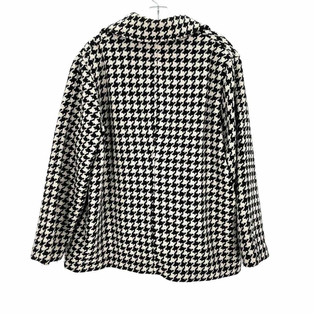 Size 16P Black Print Coat