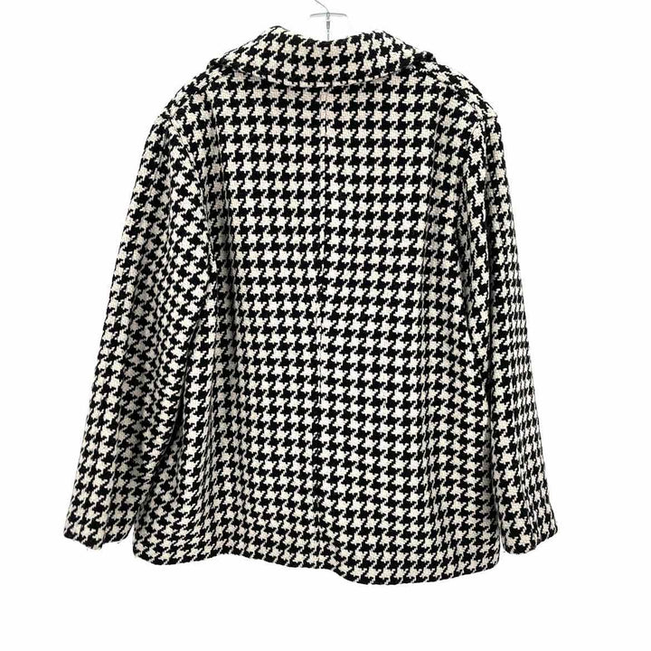 Size 16P Black Print Coat