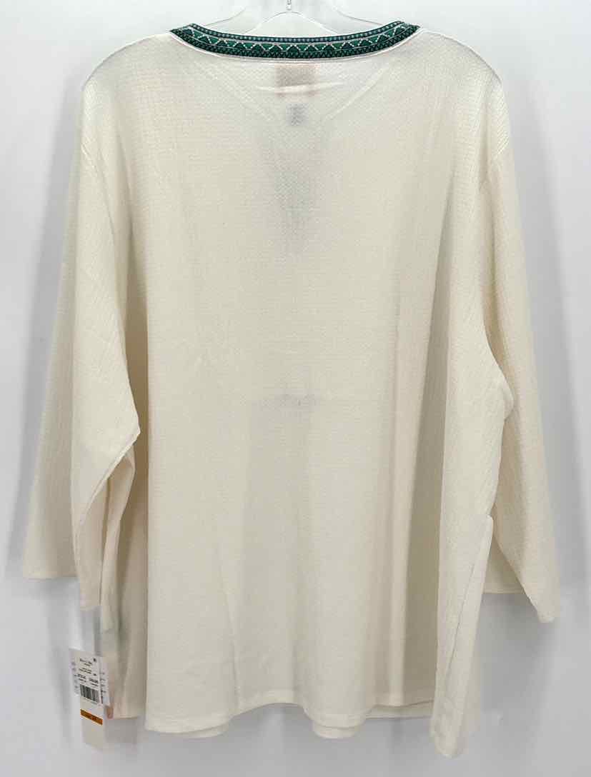 Size 3X Ruby Rd Ivory Shirt