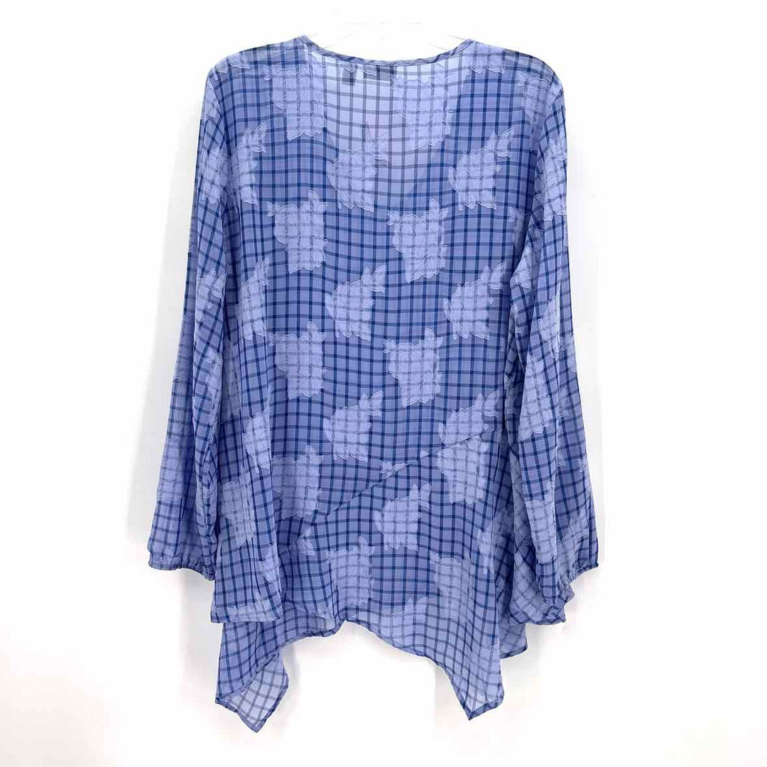 Size L LOGO Blue Shirt