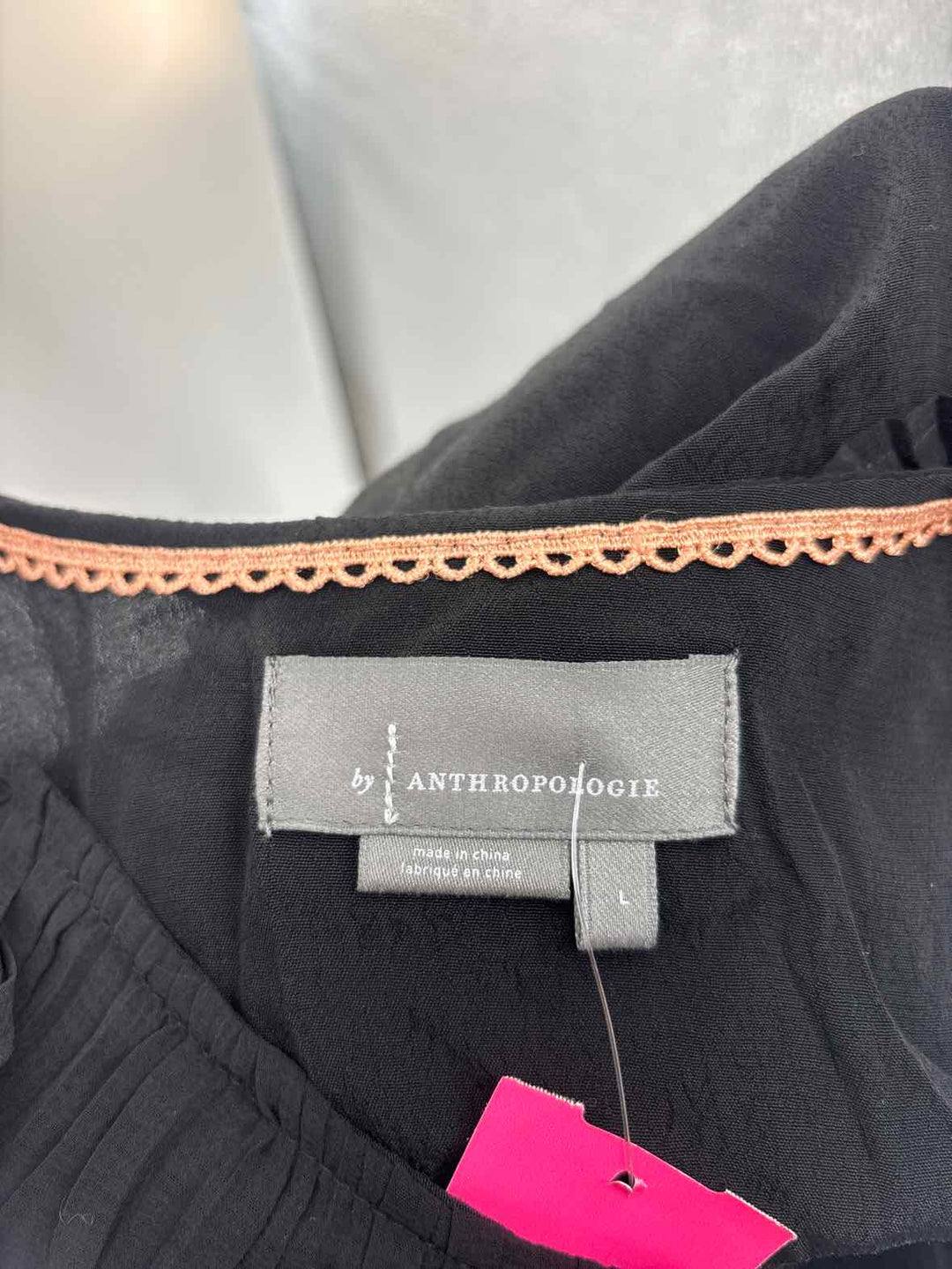 Size L Anthropologie Black Dress