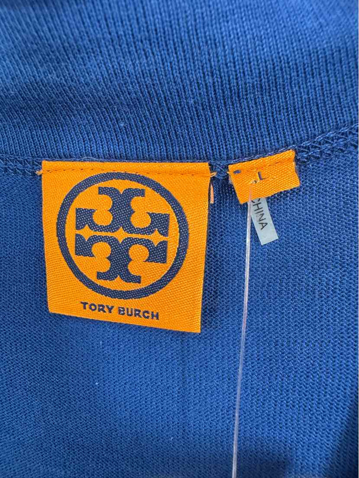 Size L Tory Burch Blue Shirt