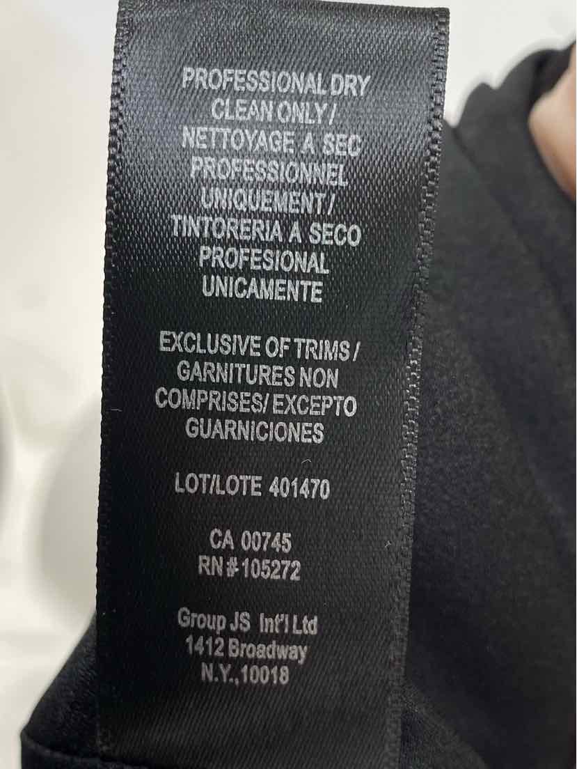 Size 8 HALSTON Black Dress