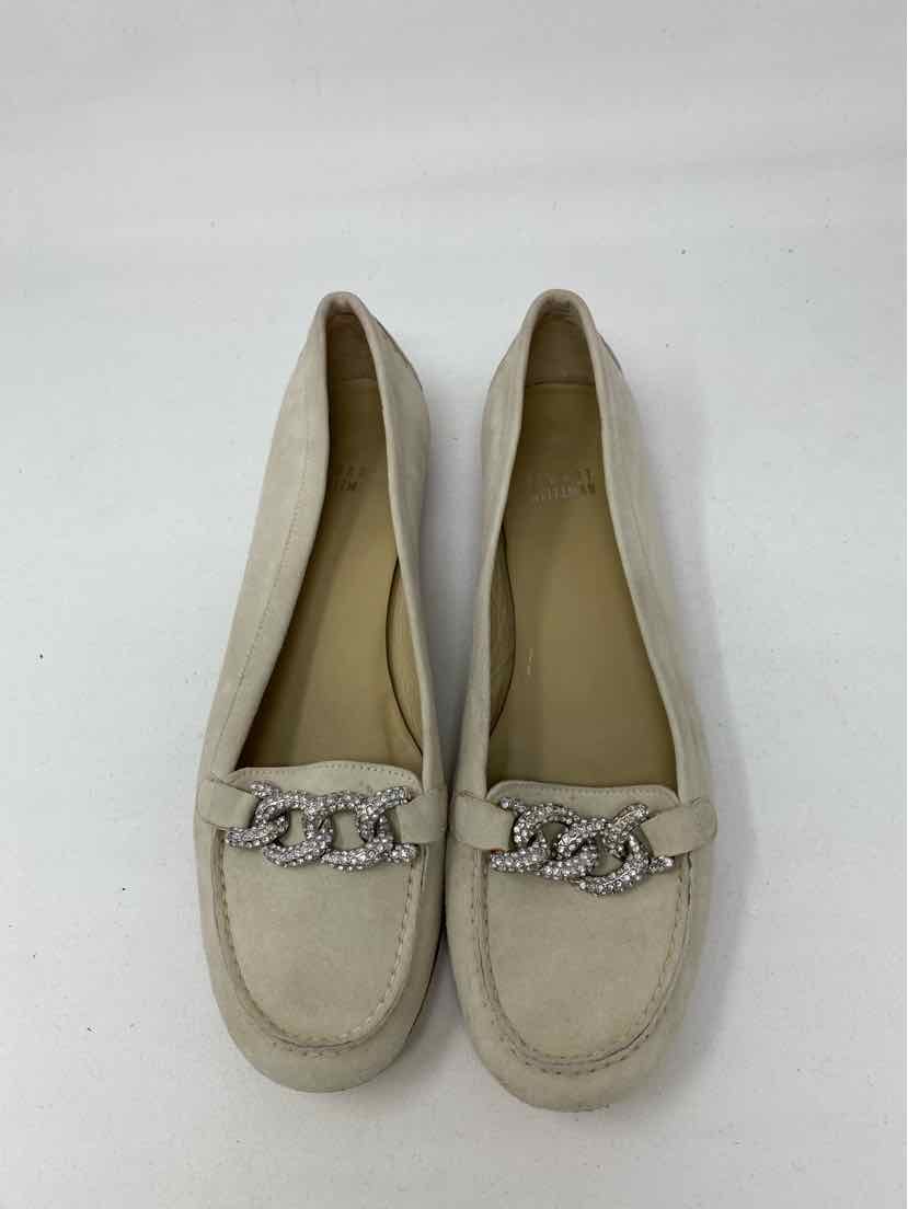 Shoe Size 8 Stuart Weitzman Cream Suede Flats