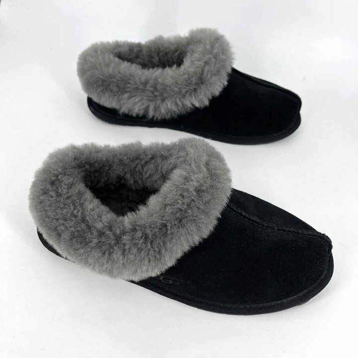 Shoe Size 7 Ugg Black Suede Slippers
